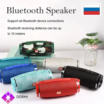 

Беспроводной Bluetooth-динамик TG-145 Battle Drum Sound Портативный сабвуфер с аккумулятором 1200 мАч FM-радио TF-карта USB-музы