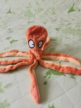 Juguete de peluche suave con 8 patas de pulpo para perros, juguete interactivo para jugar al aire libre, con sonido sonoro, juguete dental para masticar