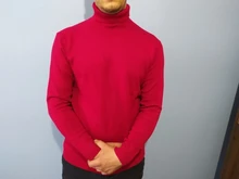 Suéter cálido de cuello alto para hombre, suéter cómodo informal de alta calidad, de marca, para otoño e invierno, 2020