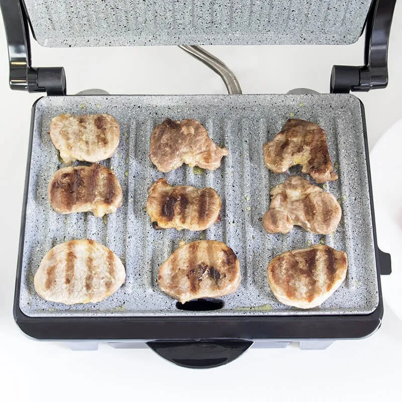 Cacotec Rock'nGrill 1000 Вт электрический гриль и сэндвич производитель экологическое