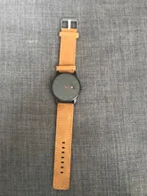 Reloj de lujo de cuero para Hombre, pulsera negra de acero inoxidable ultrafina, Reloj Masculino