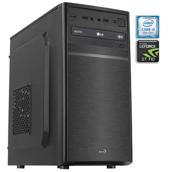 

Computer desktop PC GAMING basic GT3 Intel i3-9100F DDR4 8GB HDD SSD 240 GB SATA, GT710 1GB, usb 3.0, cheap computer