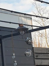 Lamp Outdoor Decorative Garden-Lights Hanging Solar-Lantern Patio Backyard Metal Vintage