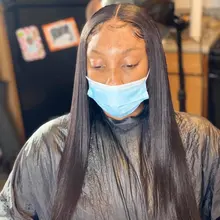 Luvin-pelucas de cabello humano para mujeres negras, barato, 180, 250 de densidad, 30, 40 pulgadas, liso, sin pegamento, Frontal, brasileño