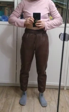 Pants Trousers Women Drawstring Female High-Waist WOTWOY Spliced Loose Autumn Straight