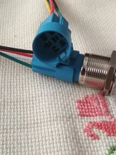 12mm 16mm 19mm 22mm 25mm toma de cable para interruptor de botón de metal cableado 2-6 cables estable de botón de luz