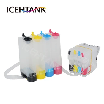 

ICEHTANK Continuous Ink Supply System For Brother LC65 DCP-J140W 145C 165C 185C 195C 197C 365CN 375CW 385C 390CN 395CN Printer