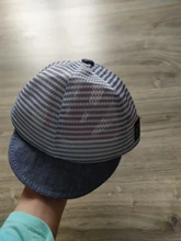 Sombrero Mono para bebé de algodón para verano, gorro Niño a rayas informal, aleros suaves, protección solar, gorros, gorros