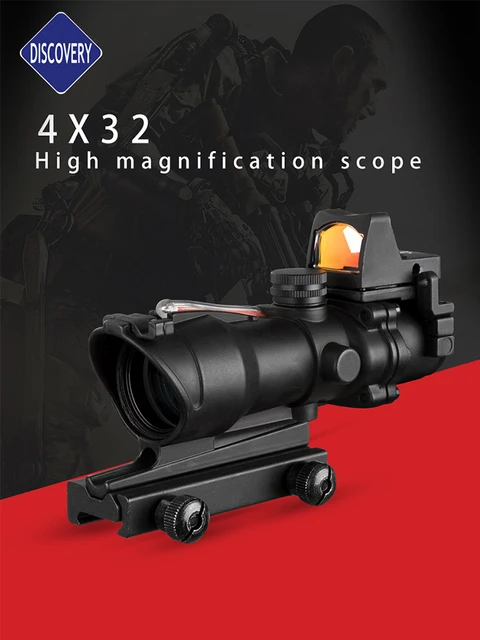 Discovery-Lunette de visée RMR à point rouge pour fusil de chasse, fibre  optique, DulColliDonor, optique, 186,G, 4x32 - AliExpress