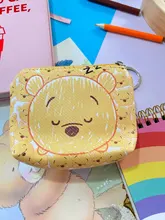 Disney-cartera con caricaturas para niños, monedero de Mickey Mouse, regalo para niña y niño, bolso de almacenamiento con llave colgante, Cartera de paquete para chico y Frozen