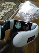 Masajeador eléctrico recargable para cuello y espalda, instrumento de Fisioterapia con 6 modos de Control de potencia, alivio del dolor por infrarrojo