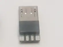 10 unids/lote YT2153Y Micro USB 4pin conector macho blanco/negro de datos OTG interfaz de línea de datos Cbale envío de la gota