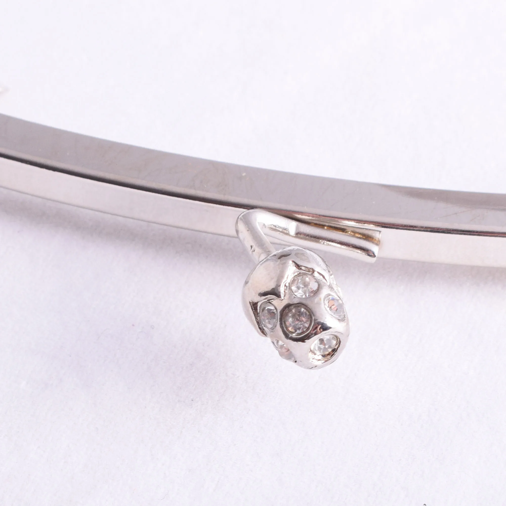 6.2" Metal Purse Frame Fashion Kiss Clasp Lock Elegant Purse Handle Silver Charming Clutch Frame Coin Bag DIY Craft