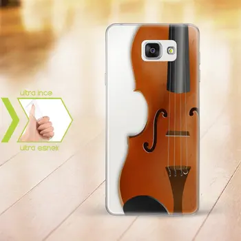 

Personalized Custom Samsung Galaxy A3-A5-A7 2016 Slim Clear Silicone Phone Cover (Violin Themed)