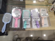 Peines con cojín de aire Dientes anchos para mujer, peine para masaje del cuero cabelludo, cepillo para el pelo, herramienta de peluquería para salón en casa, novedad