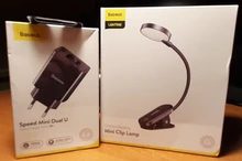 Baseus Book Light USB Led Rechargeable Mini Clip-On Desk Lamp Light Flexible Nightlight