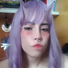 Wigs Bangs Afro Synthetic-Hair Cosplay Water-Wave Daily Party Black GEMMA White Blue