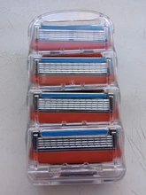4 unids/lote cuchillas de afeitar 5 capa de hojas de afeitar para Gilettee de energía de fusión de afeitar cuchillas Gillette Proglide máquina