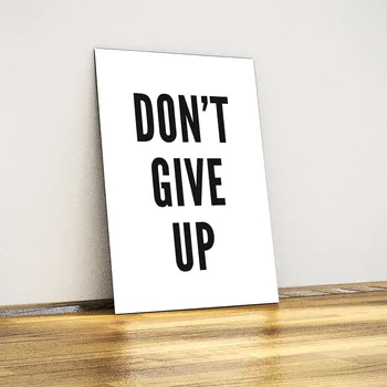 

Never Give Up! -Decorative Metal Plate