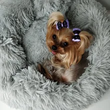 Saco de dormir en invierno para mascotas, caseta de lecho de gatos y perros supersuave, saco de dormir largo y afelpado para cachorros, esterilla portátil, tamaño de 46/50/60cm