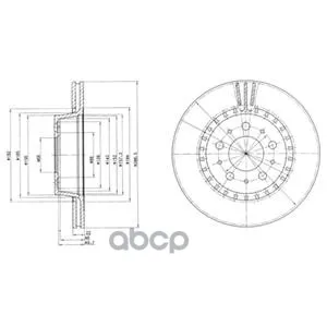 Тормозной Диск Bg2426 Delphi арт. BG2426