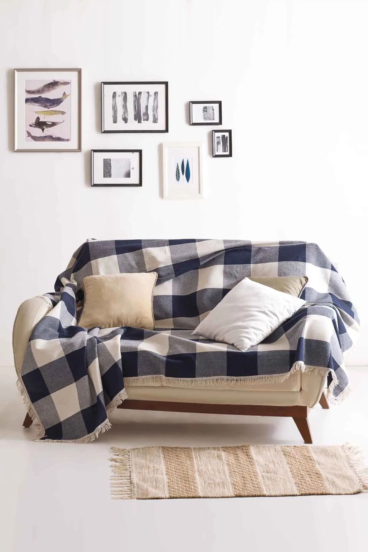 Funda de sofá con personalidad única, cubierta de asiento natural