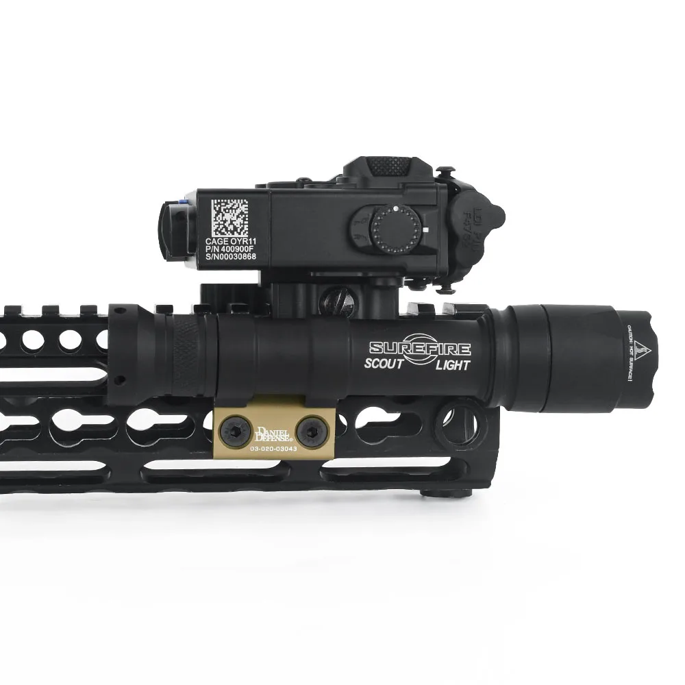 Scout Light Side Mount DD CNC Keymod M-LOK Rail for SF M300 M600 Tactical Flashlight Base Mounts Hunting Accessories
