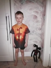 Verano sirena cabeza 3D impresión T camisa para los adolescentes de dibujos animados camiseta Anime niños niñas niños Camiseta de manga corta Tops Streetwear