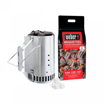 

Weber Set ignition fireplace + 2 Kg briquette + 3 Pills ignition-17631-