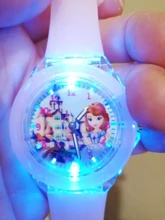 Disney-Reloj de Frozen 2 para niños, relojes luminosos de princesa Aisha Anna, relojes de cuarzo para niña, juguetes para Navidad regalos de cumpleaños