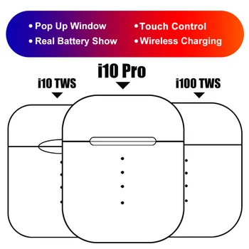 

i100 TWS Bluetooth Earphones Wireless Headsets i10 Pro TWS Pop up Wireless Charging PK i12 i20 i30 i200 i500 i9000 TWS