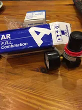 Control de presión de aire AR2000 G1/4 , Control de compresor, regulador, unidades de tratamiento, válvula con ajuste de calibre, venta al por mayor