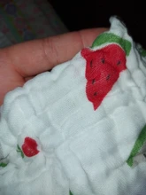 Face-Towel Wipe-Cloth Square Muslin Cotton Baby Handkerchief Infant Fruit-Pattern 10-Pc/Lot