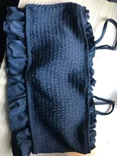 Bandeau Bikini Bathing-Suit Biquini Swimwear Women High-Cut Sexy Plus-Size Hot Solid