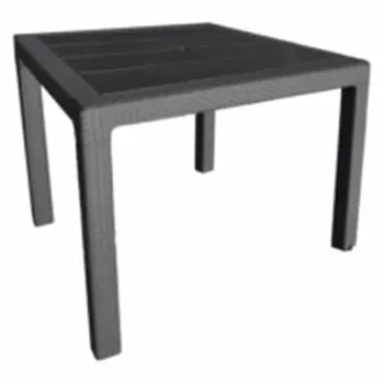 

Table JARD 80X80X72CM. RATAN ANTR. Technomolymer + Vine fiber