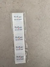 Sello de pegatinas de 1 pulgada, redondo negro, Gracias por tu pedido, 50 Uds. De pegatinas, álbum de recortes para el paquete, adhesivo de papelería