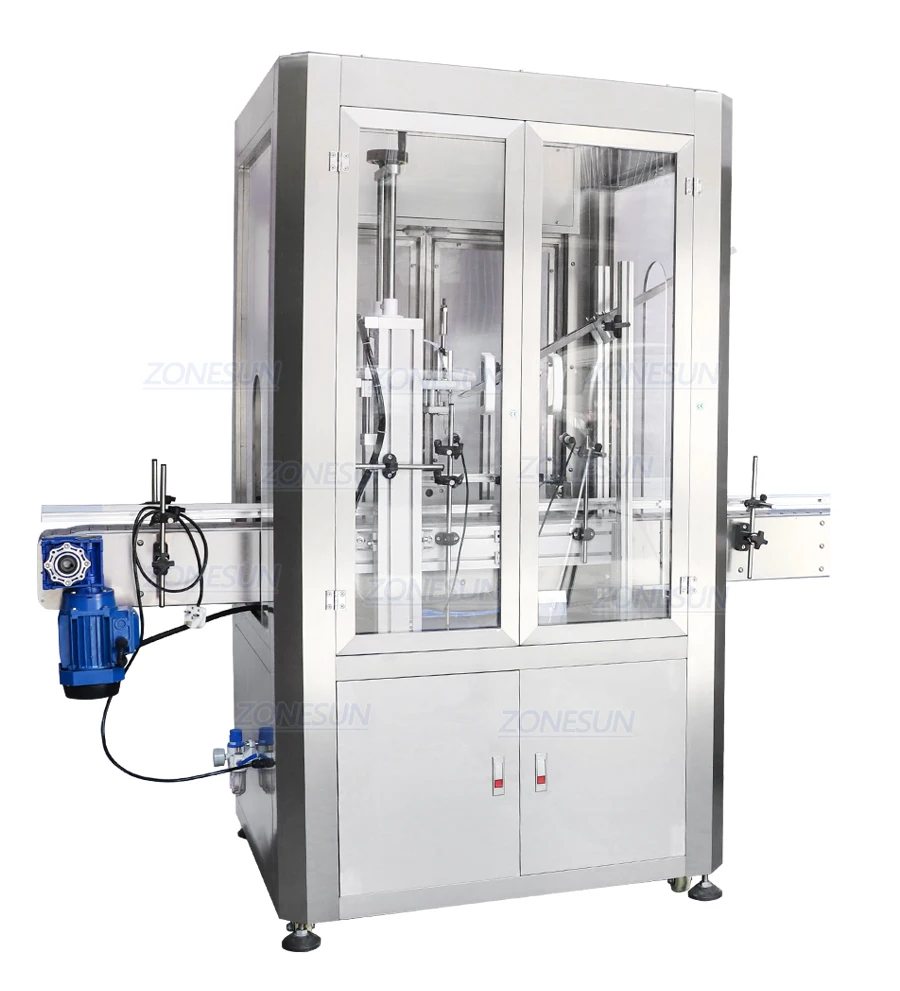 ZONPACK ZS-XG16D Автоматическая вертикальная пробковая стеклянная бутылка вина, укупорочная машина для обжима с пылезащитным чехлом 