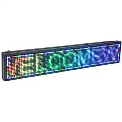Rótulo de LED electrónico hecho de aluminio, pantalla de letras RGB 200CM X 40CM X 5CM