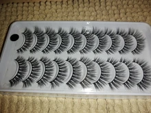 Pestañas 3D de visón, maquillaje, pestañas postizas largas naturales, extensión de pestañas llamativas, pestañas postizas hechas a mano, 10 pares