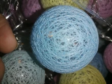 Garland-Lights String Fairy-Lights-Decoration Cotton-Ball Xmas Wedding-Party Holiday