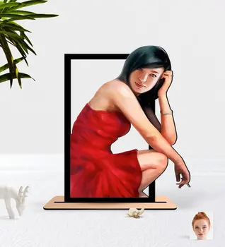 

Personalized Women 'S Abstract Watercolor Design Wood Biblo-2