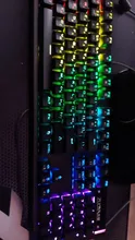 Teclado mecánico de juegos por cable de teclado RGB Mix retroiluminada 87 104 Anti-fantasma azul interruptor rojo para el juego de ordenador portátil PC ruso nos
