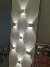 Led Wall Lamp Aluminum Outdoor IP65 Waterproof Up Down Wall Light For Home Stair Bedroom