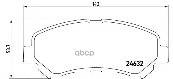 Колодки Тормозные Передние Brembo P56062 Brembo арт. P56062