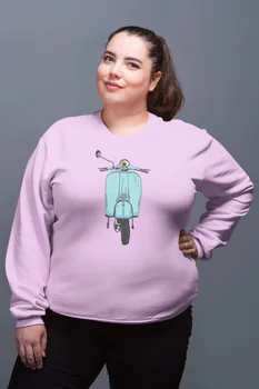 

Angemiel Wear Blue Motorcycle Gray Pink Women Sweatshirts