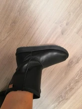 Winter Boots Shoes Black Waterproof Women Mid-Calf Fur for Basic Grey Lined Sheepskin