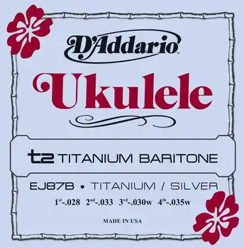 

Ej87b titanium string kit for ukulele bariton, D'Addario