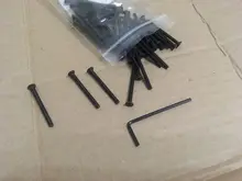 20/55 Uds hexágono plano tornillo de cabeza avellanada de acero al carbono M2 M2.5 M3 M4 M5 M6 M8 hexagonal pernos de máquina tornillo DIN7991