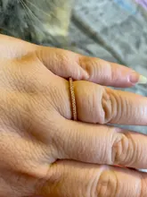 Huitan-Anillos finos minimalistas para mujer, sortija de boda brillante de circón cúbico, alta calidad, versátil, 2020
