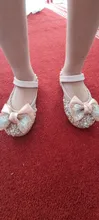 Zapatos de cuero con lazo de diamantes de imitación para niñas, zapatillas de baile de fiesta, zapatos planos de rendimiento para bebés y estudiantes, D785